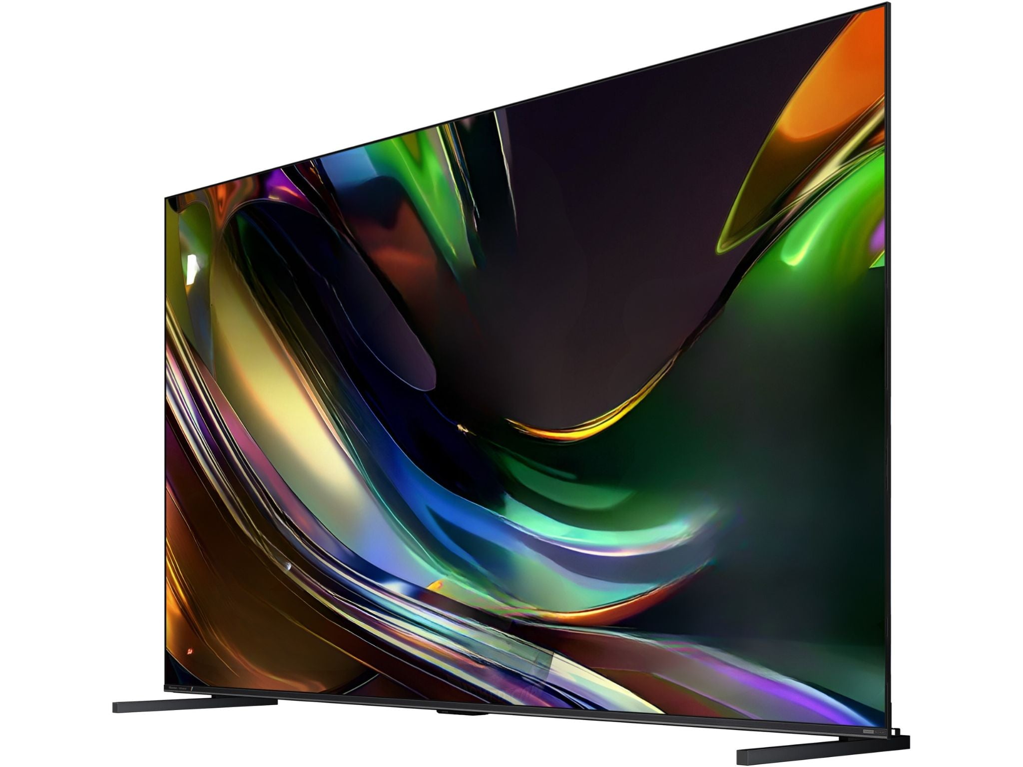 Hisense 100UR8S telewizor premium RGB Mini LED widok po skosie