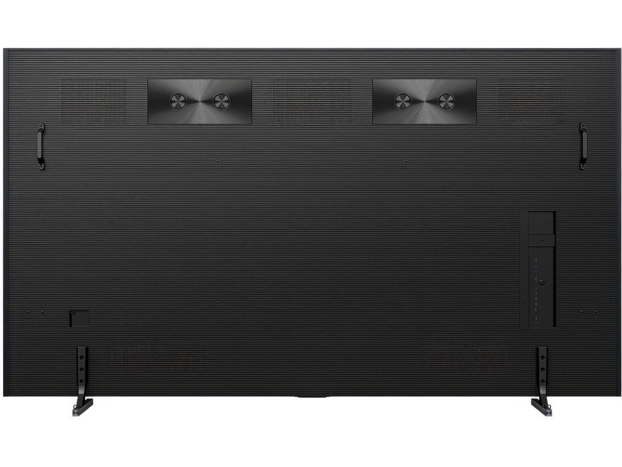Hisense 100UXQ tył telewizora obudowa i system zarządzania kablami