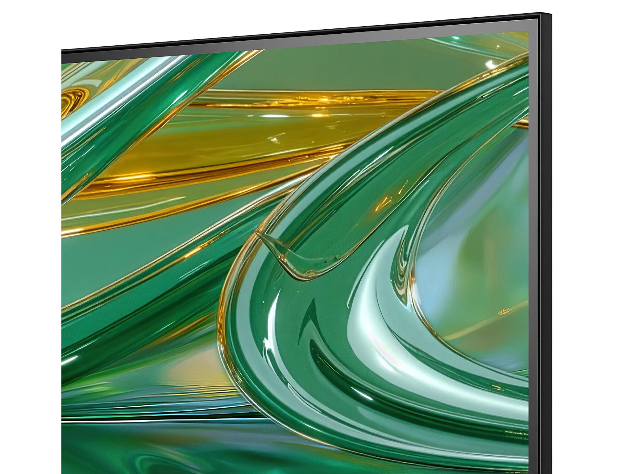 Hisense 85E8S cienka ramka zbliżenie