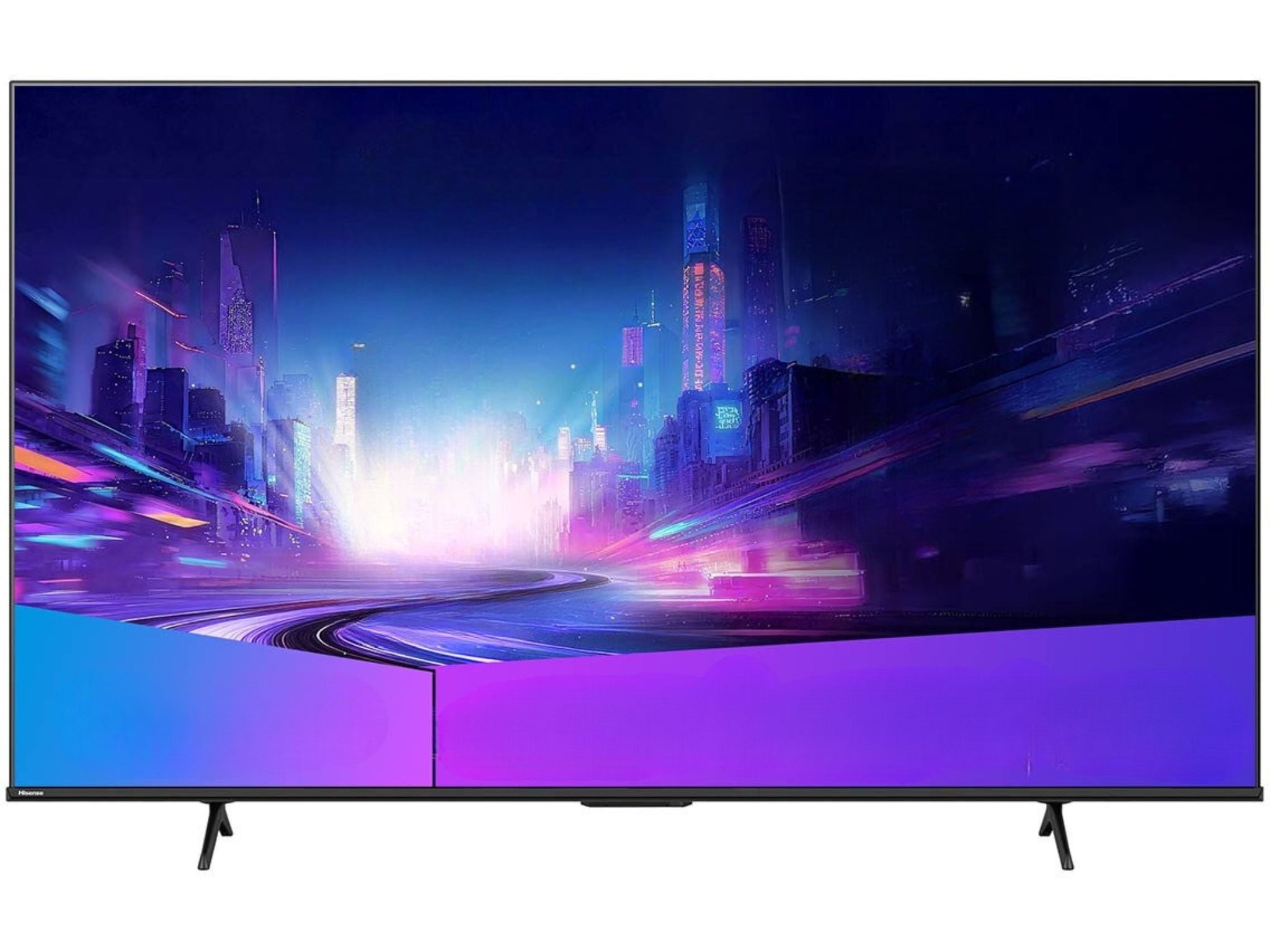 Hisense 55E7Q Pro 55 cali QLED 4K Smart TV widok z przodu cienka ramka