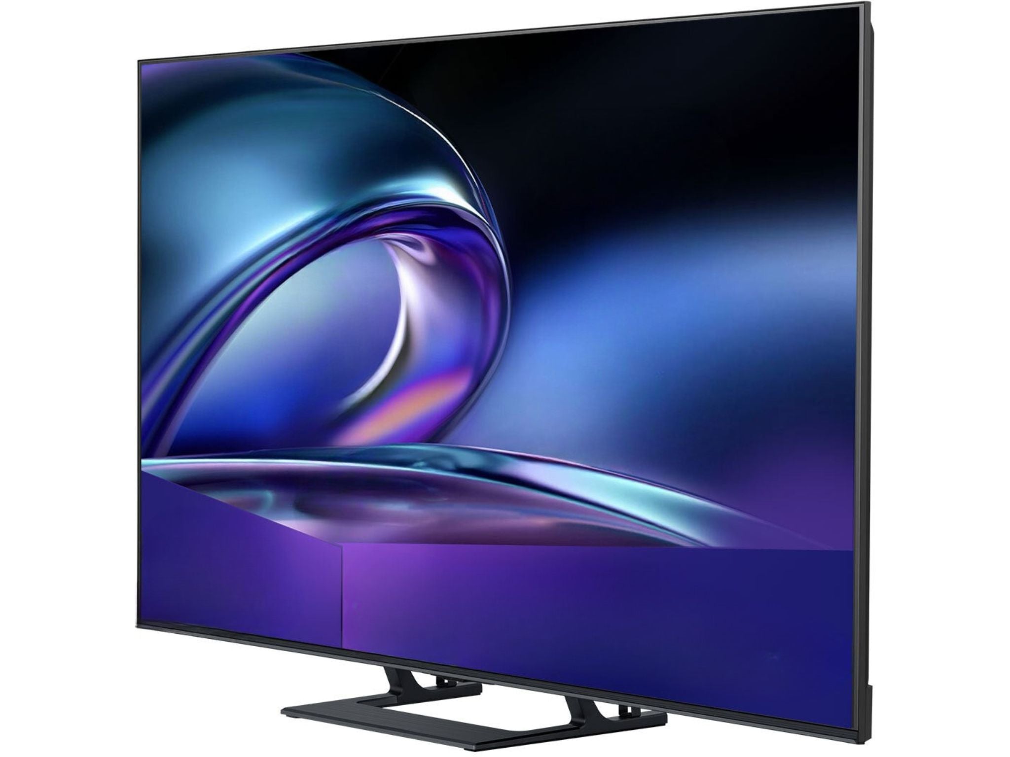 Hisense 55E8Q Smart TV 55 cali 4K widok boczny pod kątem smukła obudowa