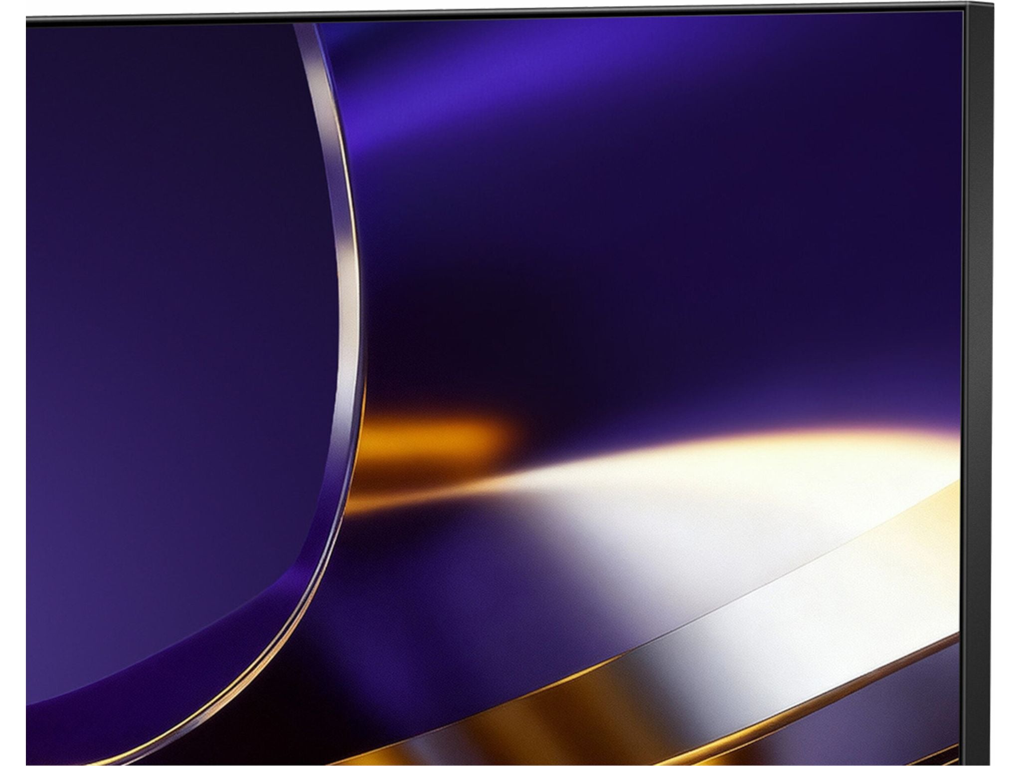 Hisense 85U77S Pro cienka ramka zbliżenie detali telewizora