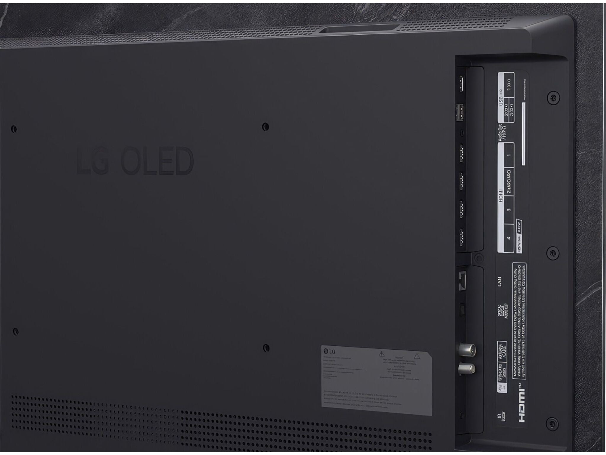 LG 42C51 porty HDMI USB złącza Smart TV