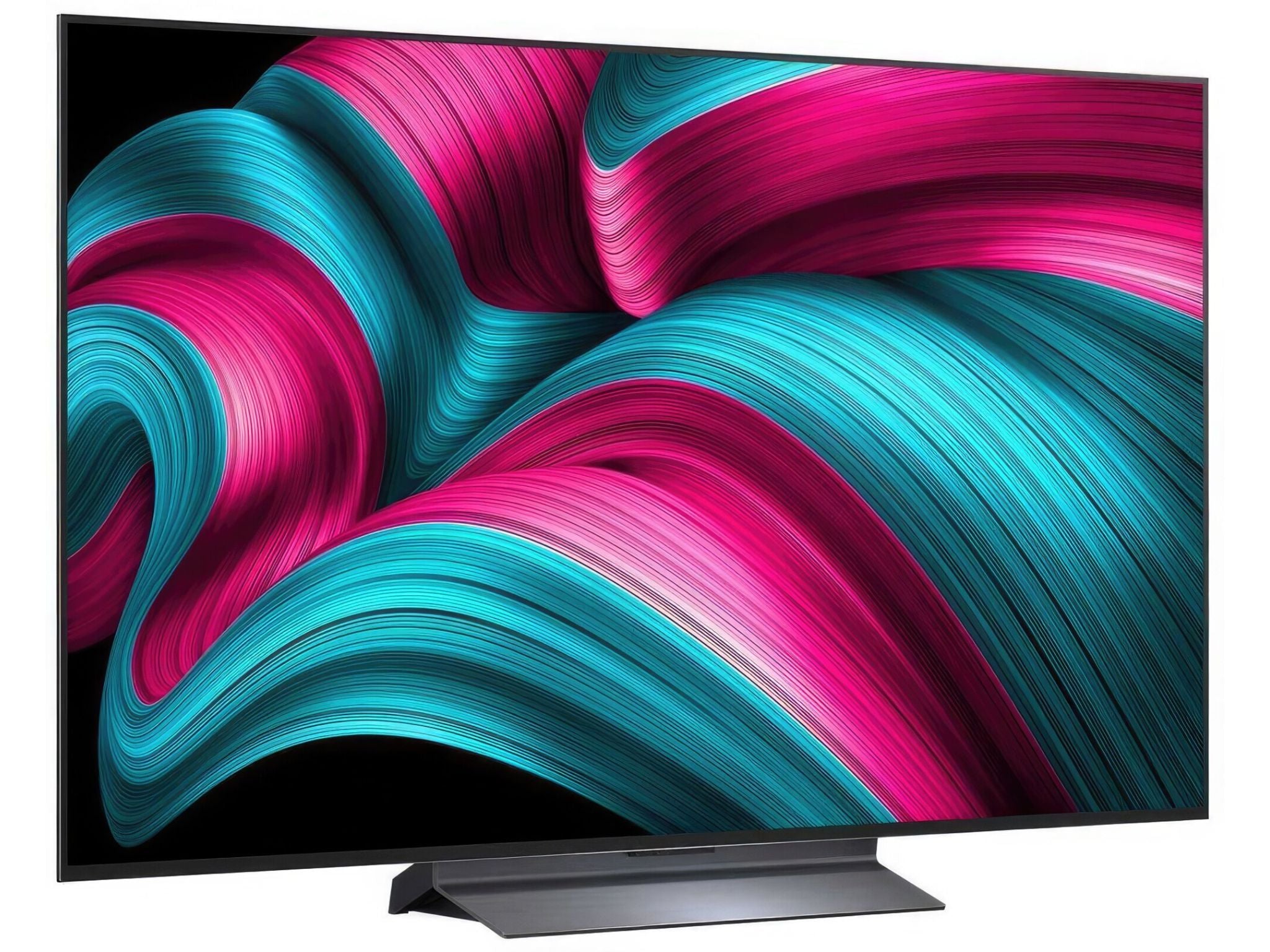 LG 77C51 77 cali widok pod kątem nowoczesny design OLED