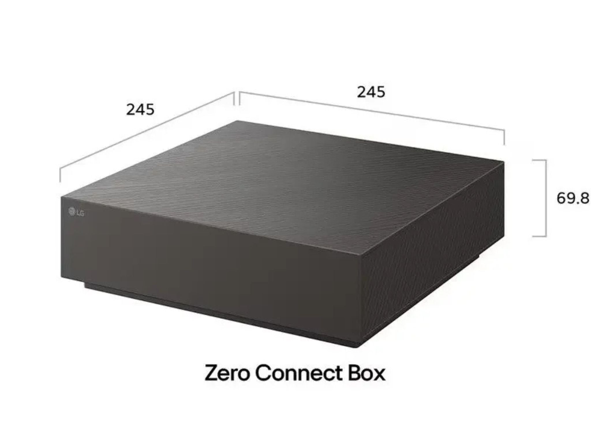 LG 77W69LA wymiary modułu połączeniowego do telewizora OLED evo