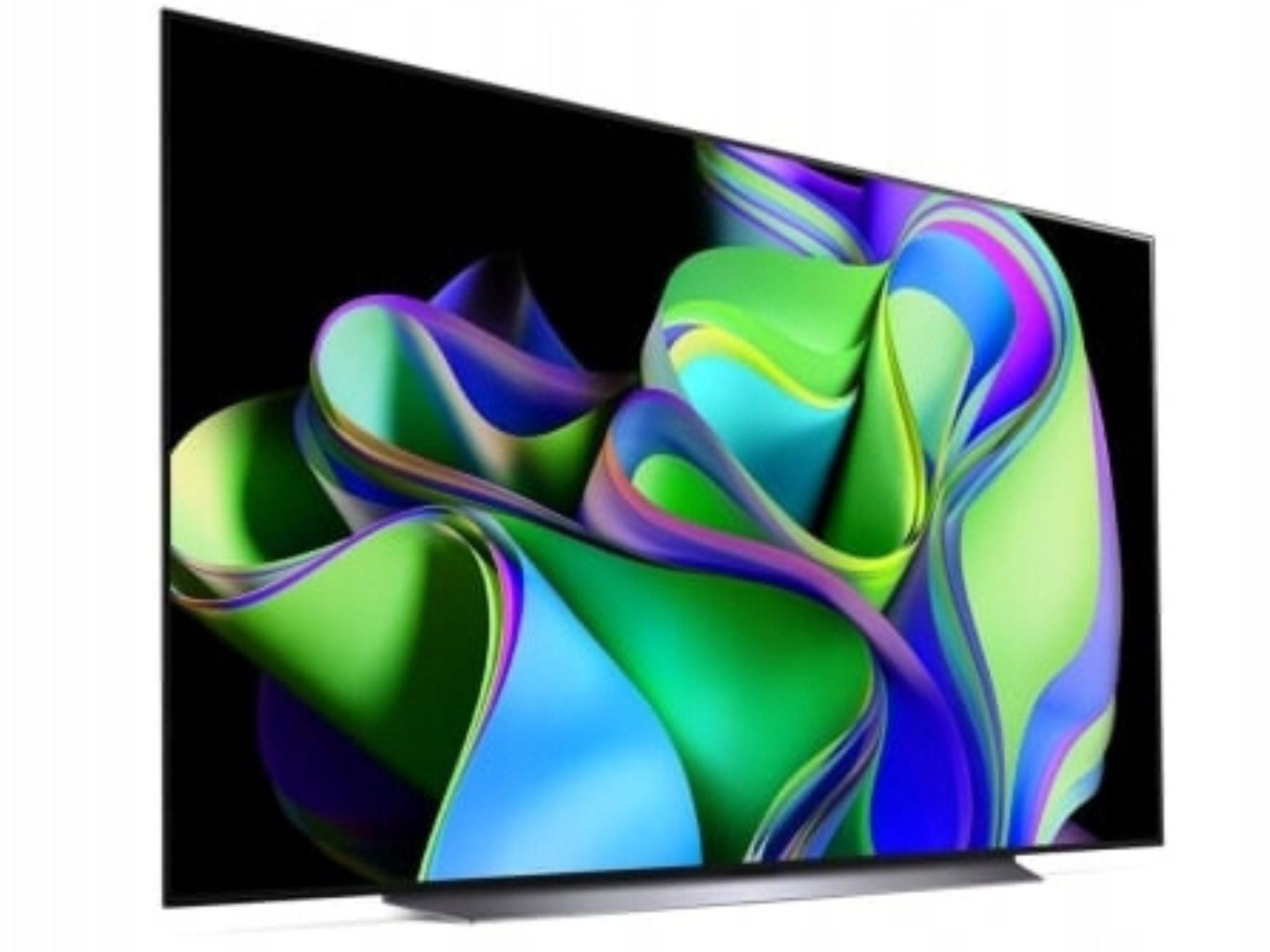 LG 83C31 telewizor OLED 4K 83 cali widok pod kątem nowoczesny design