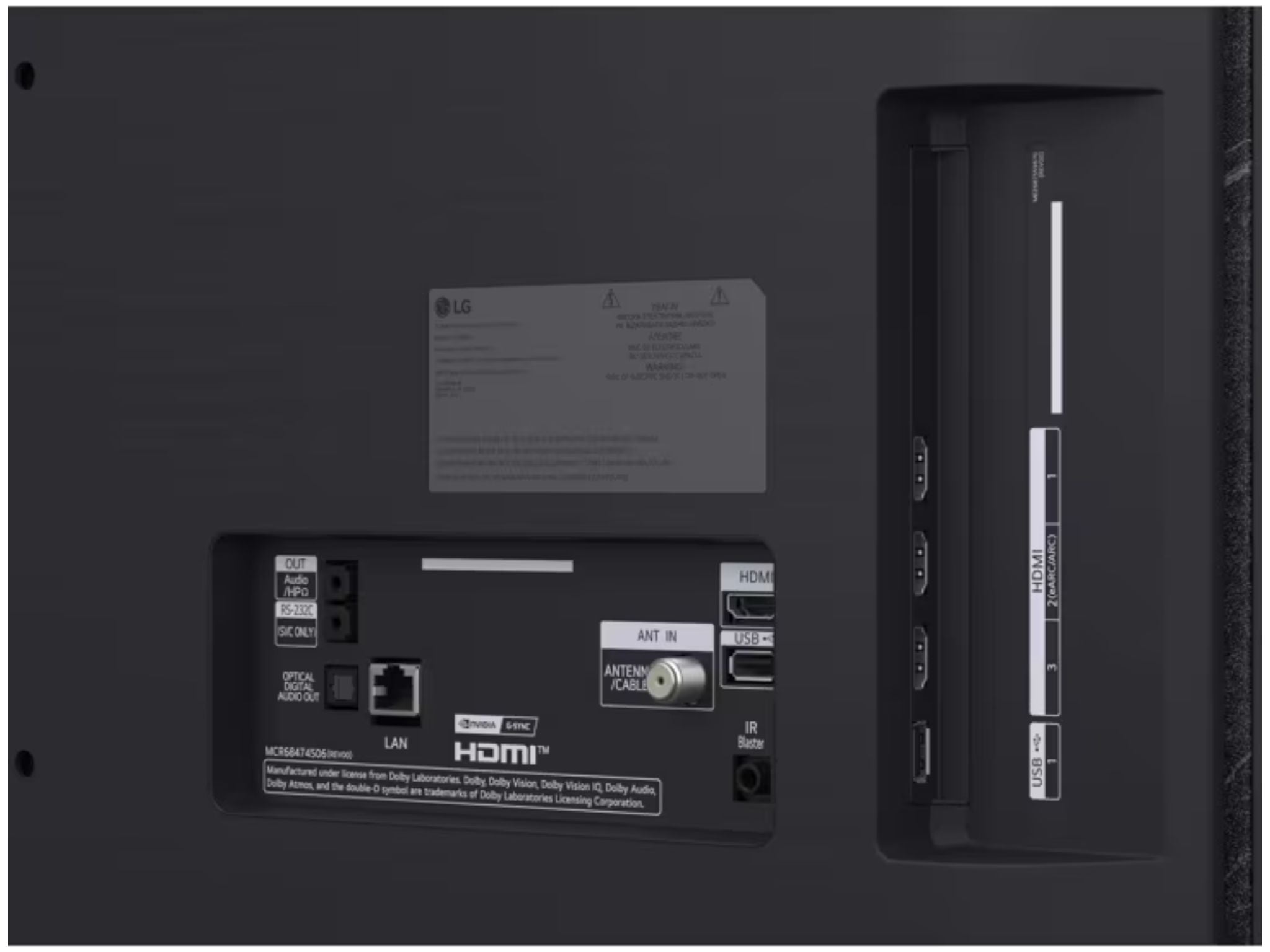 LG OLED42C6 – porty HDMI 2.1, USB i złącza Smart TV