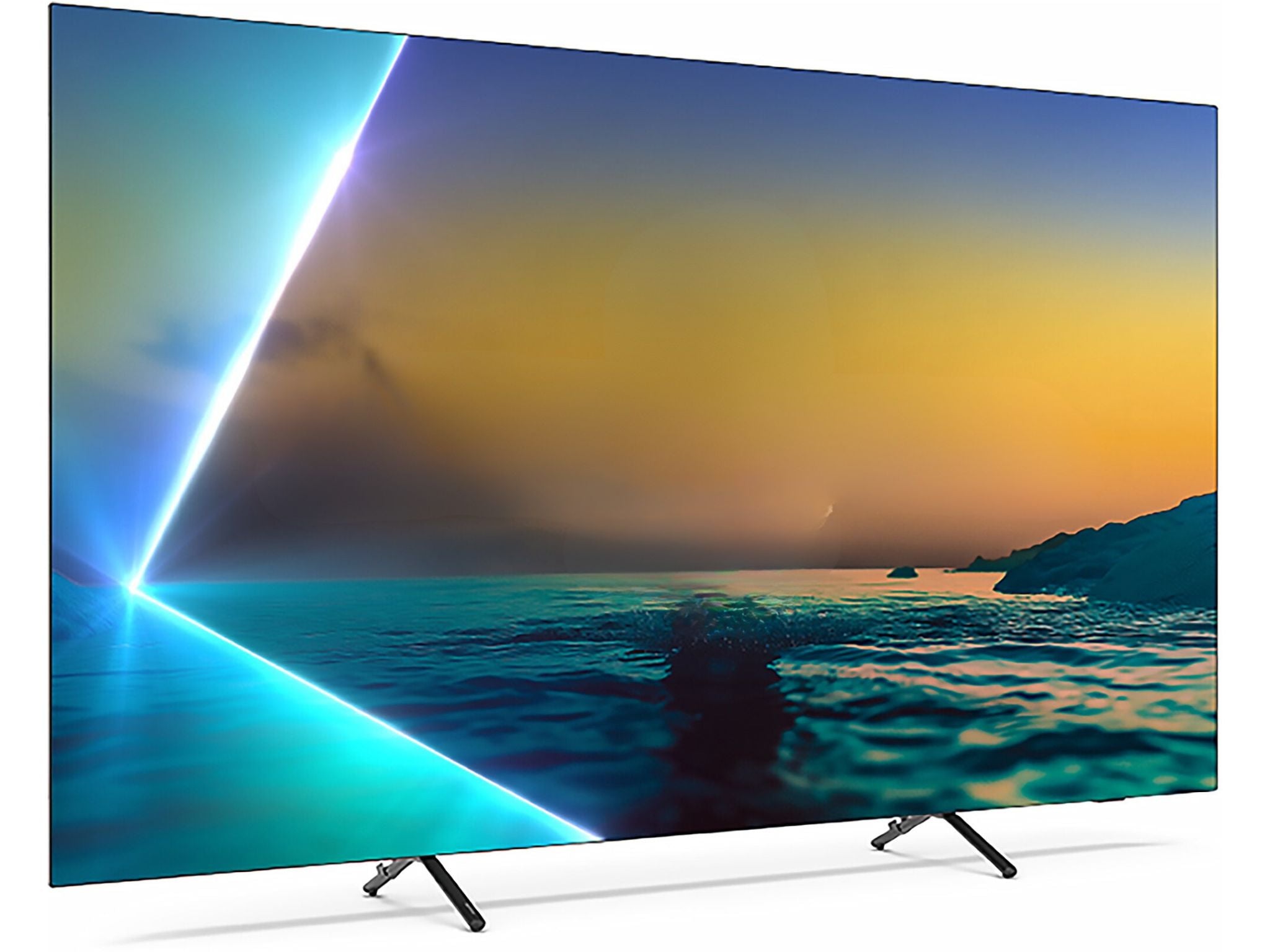 Philips 77OLED820 77 cali OLED 4K Smart TV widok z przodu Ambilight cienka ramka