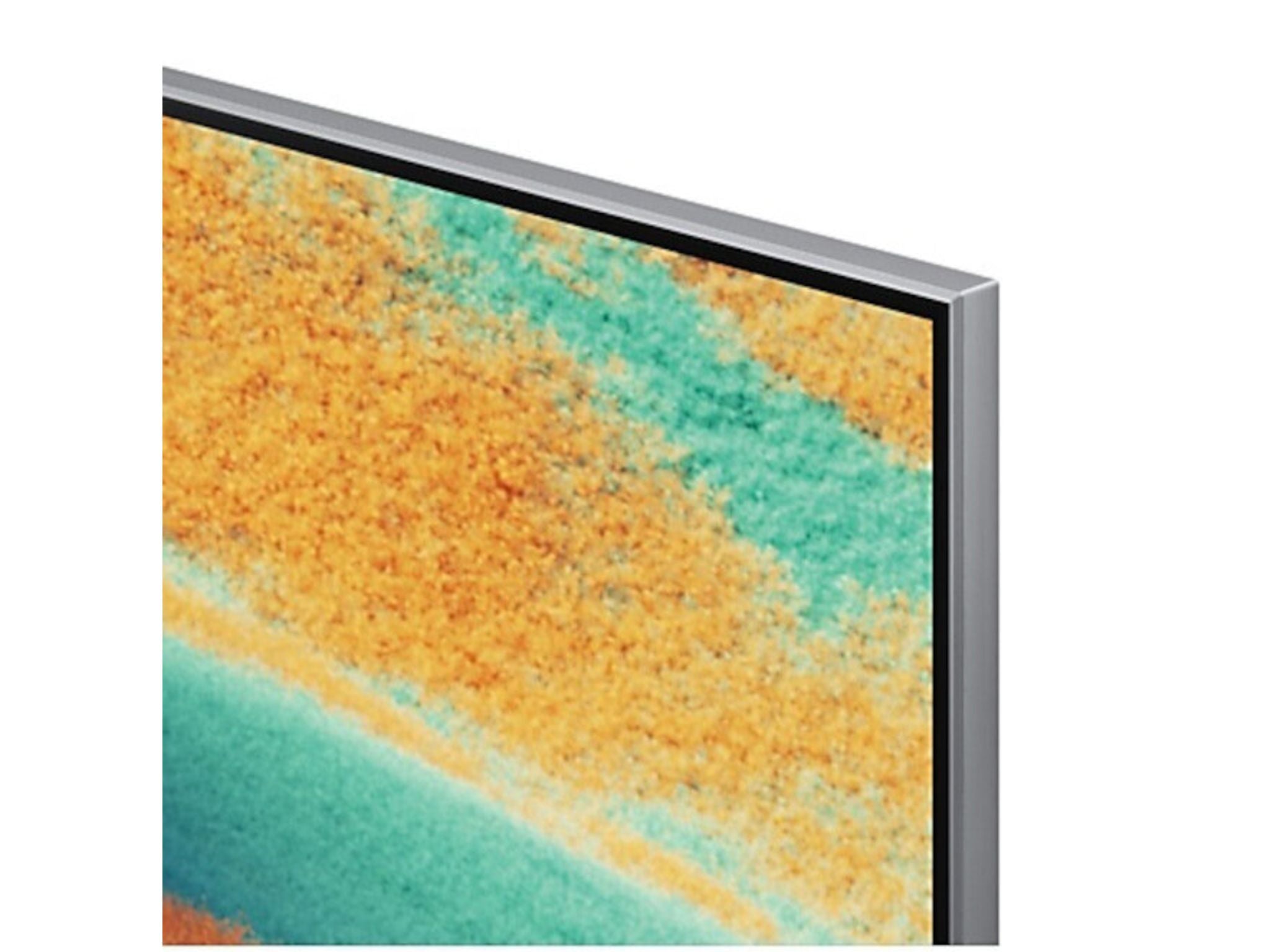 Samsung QE85QN85F cienka ramka zbliżenie detali ekranu