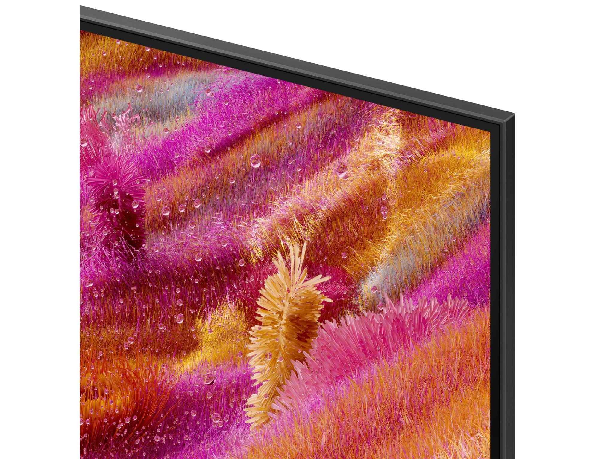 Samsung QE85QN92F cienka ramka zbliżenie detali ekranu Mini LED