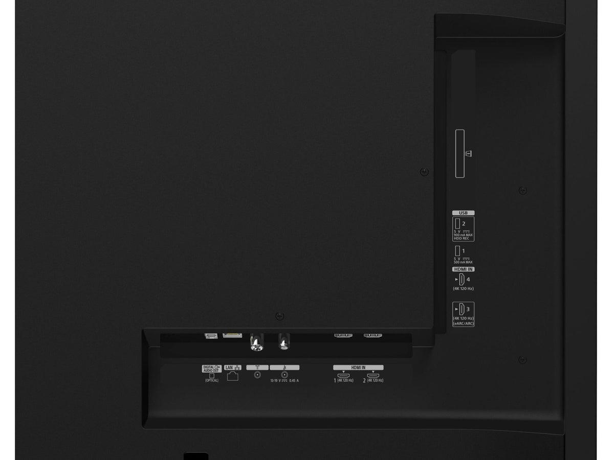 Sony K-65A65 złącza HDMI USB panel portów telewizora