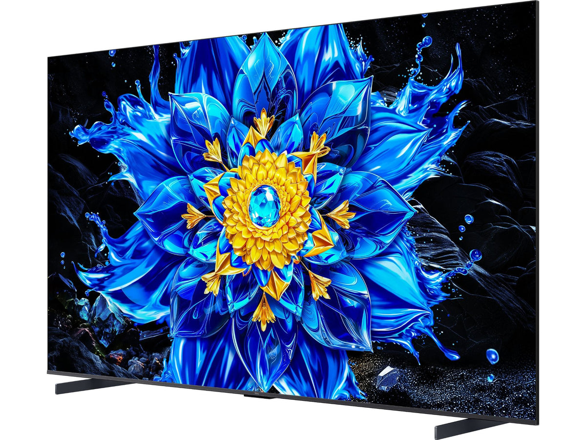 TCL 98P8L telewizor Mini LED 98 cali widok po skosie