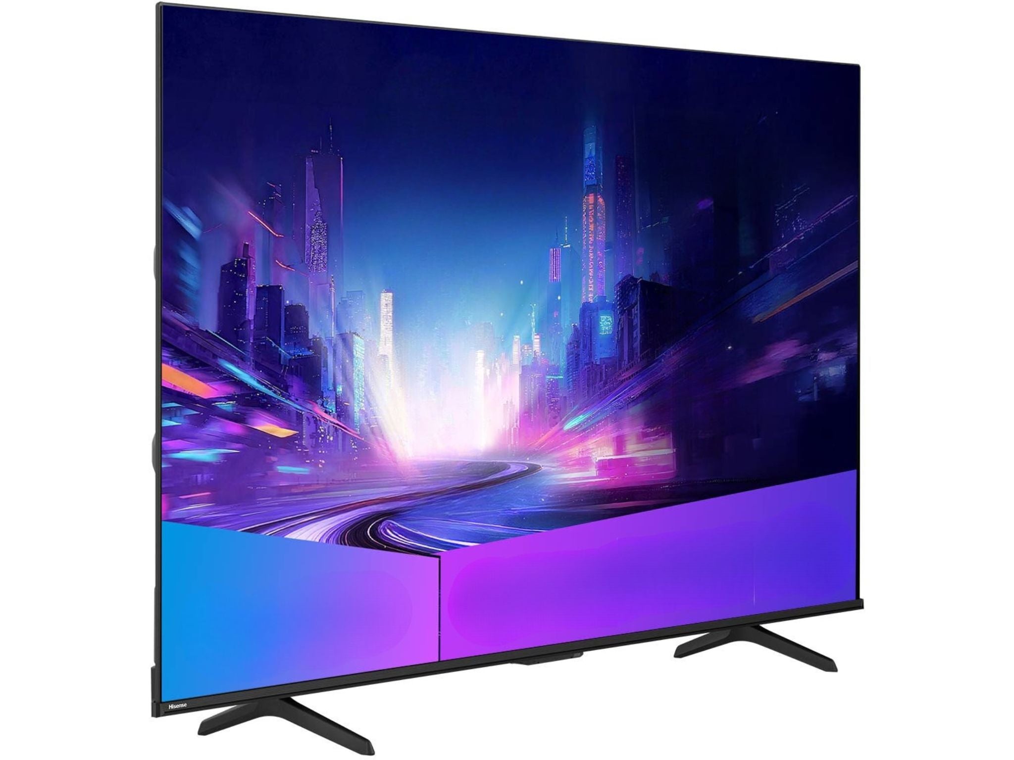 Telewizor Hisense 65E7Q PRO – widok pod kątem, technologia QLED i obraz 4K