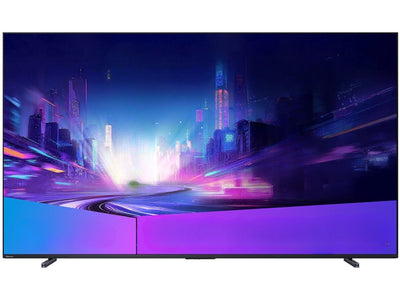 Hisense 100E7Q PRO 100 cali QLED 4K Smart TV widok z przodu cienka ramka