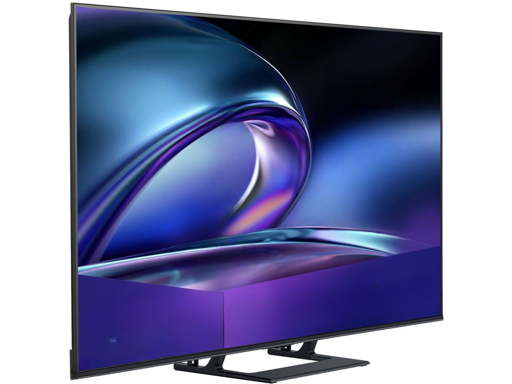 Hisense 55E8Q telewizor Mini LED 4K 55 cali widok pod kątem nowoczesny design
