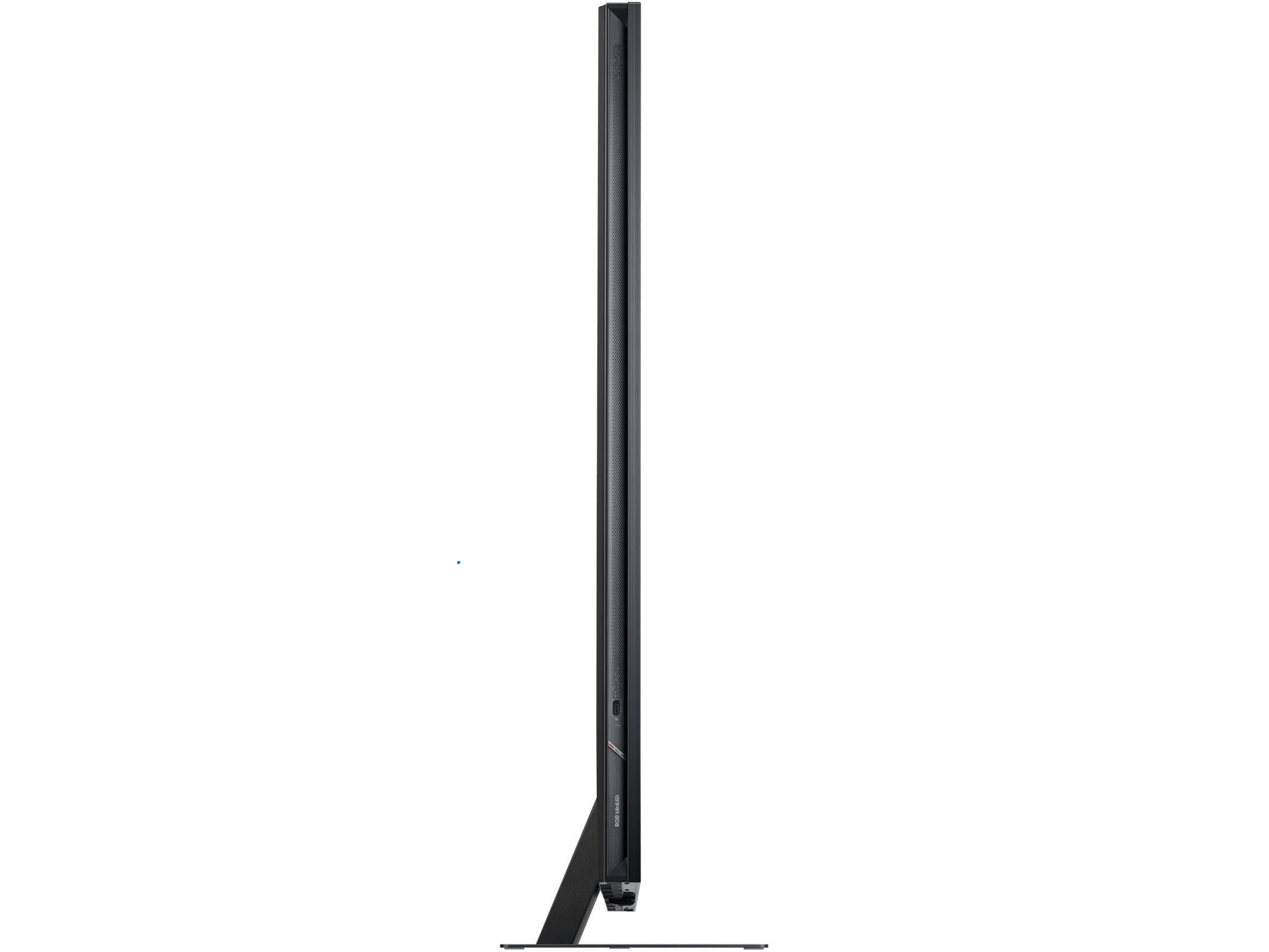 Hisense 65UR9S profil boczny cienki telewizor RGB Mini LED 4K