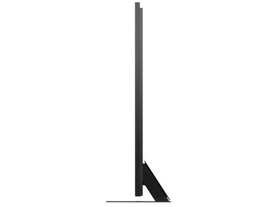LG 100QNED86A6A widok z boku smukła obudowa telewizora