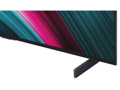 LG 42C51 cienka ramka zbliżenie detali ekranu OLED podstawa