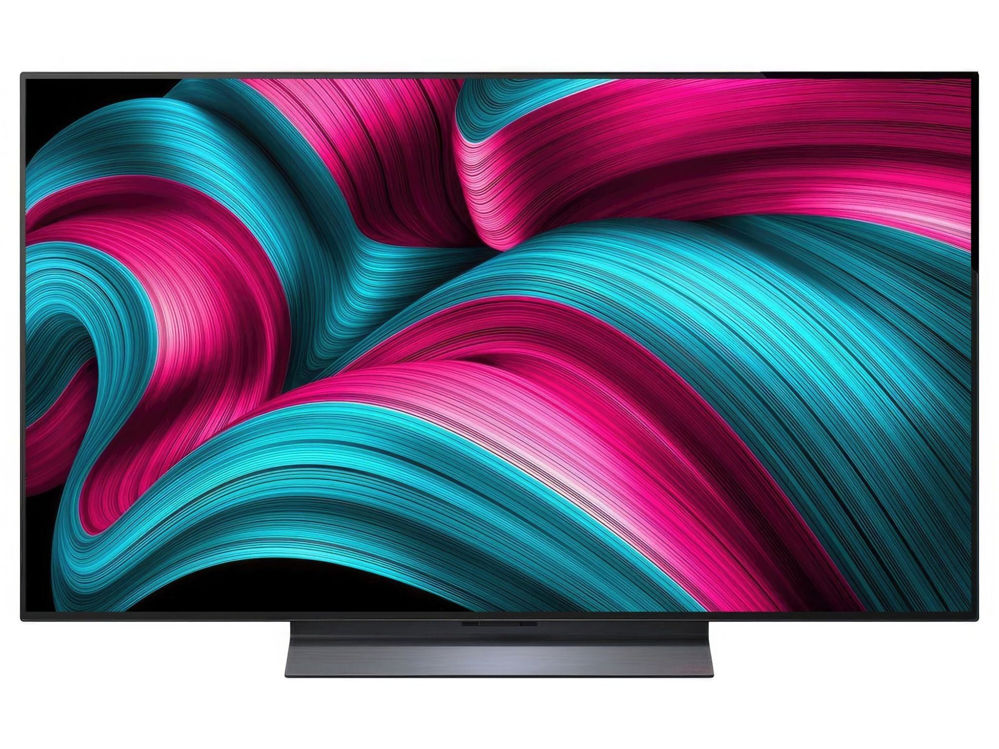 LG 48C51 48 cali OLED 4K Smart TV widok z przodu cienka ramka