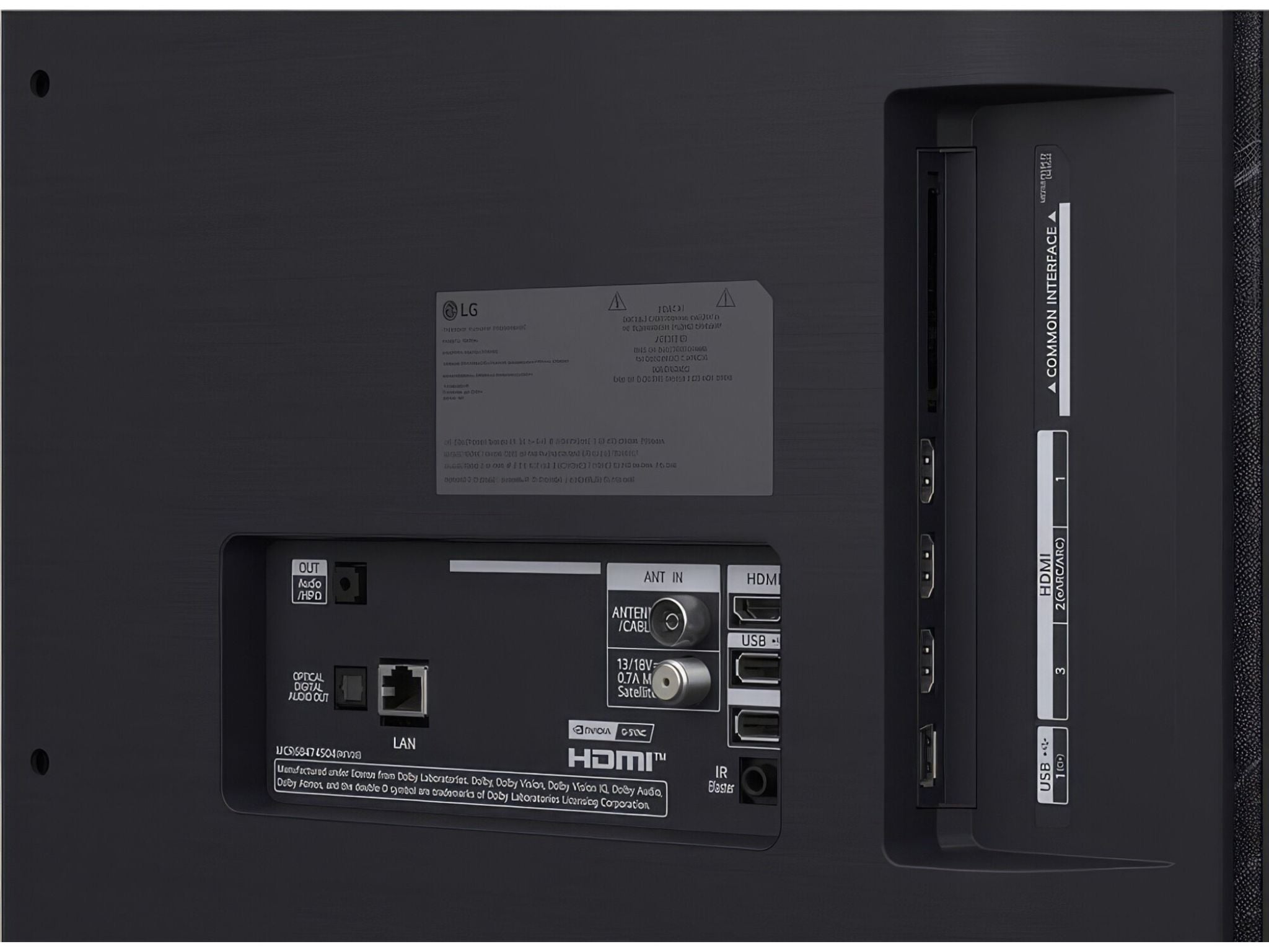 LG 48C51 porty HDMI USB złącza Smart TV