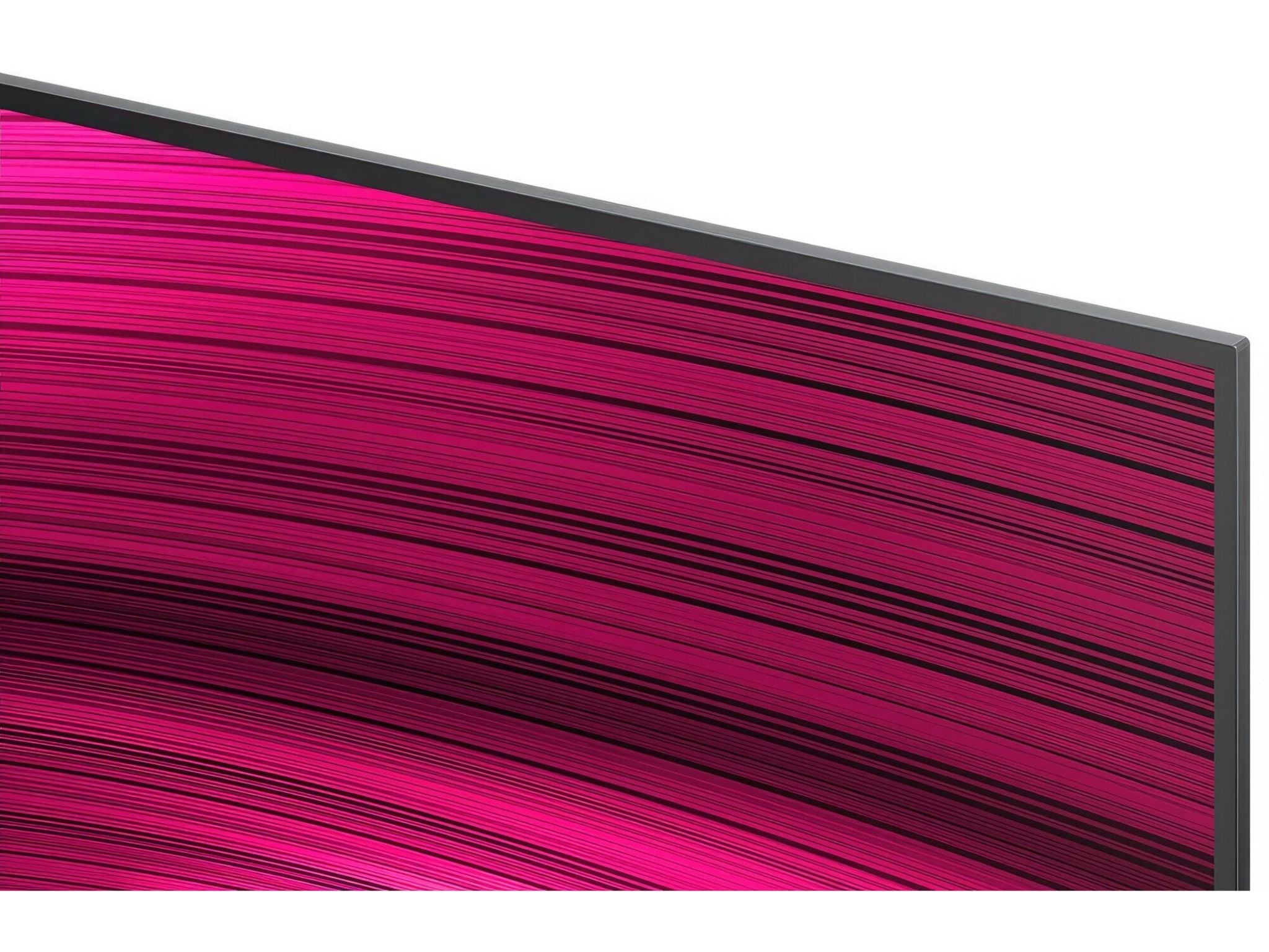 LG 65C51 cienka ramka zbliżenie detali ekranu OLED