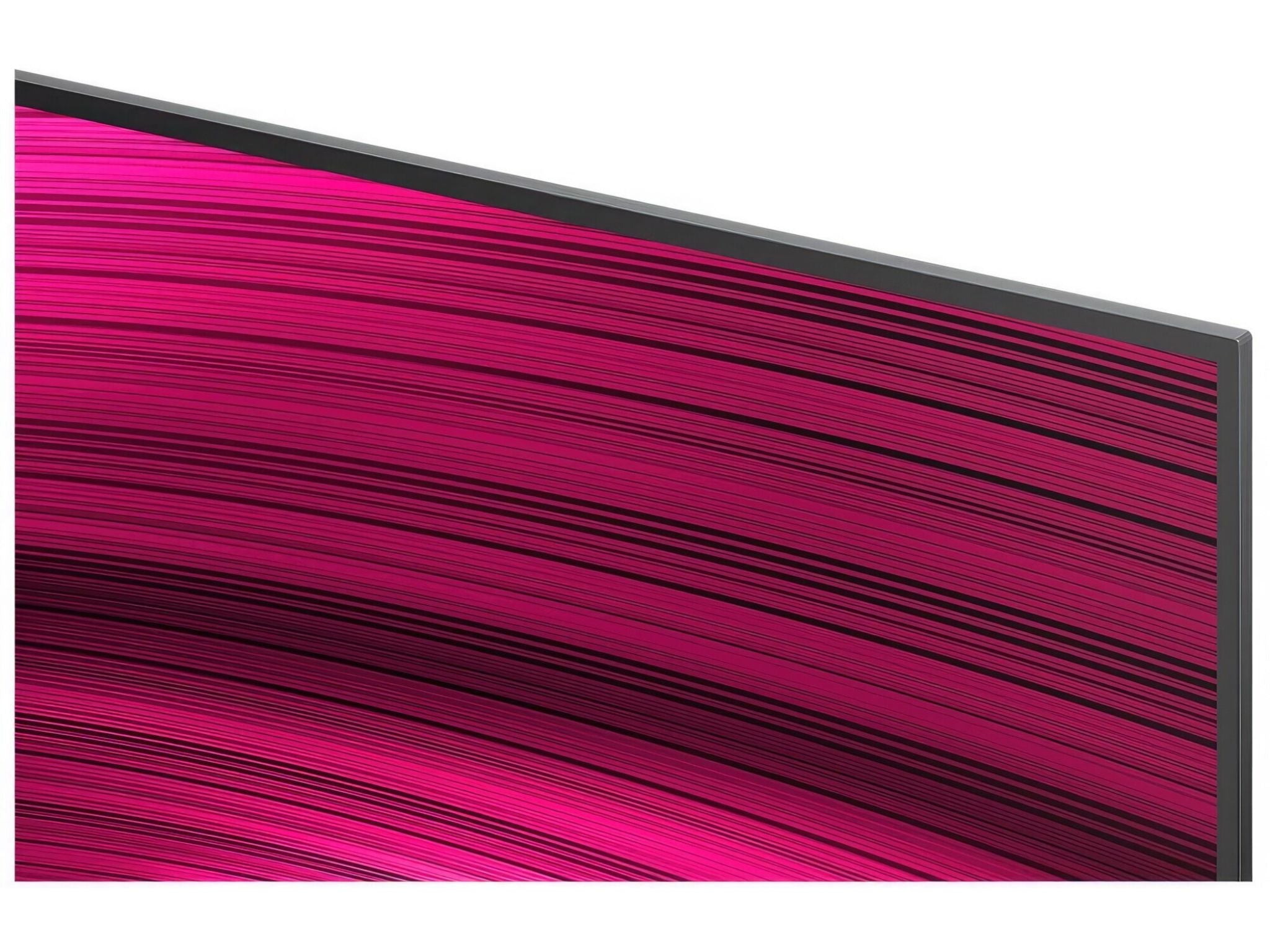 LG 77C51 cienka ramka zbliżenie detali ekranu OLED