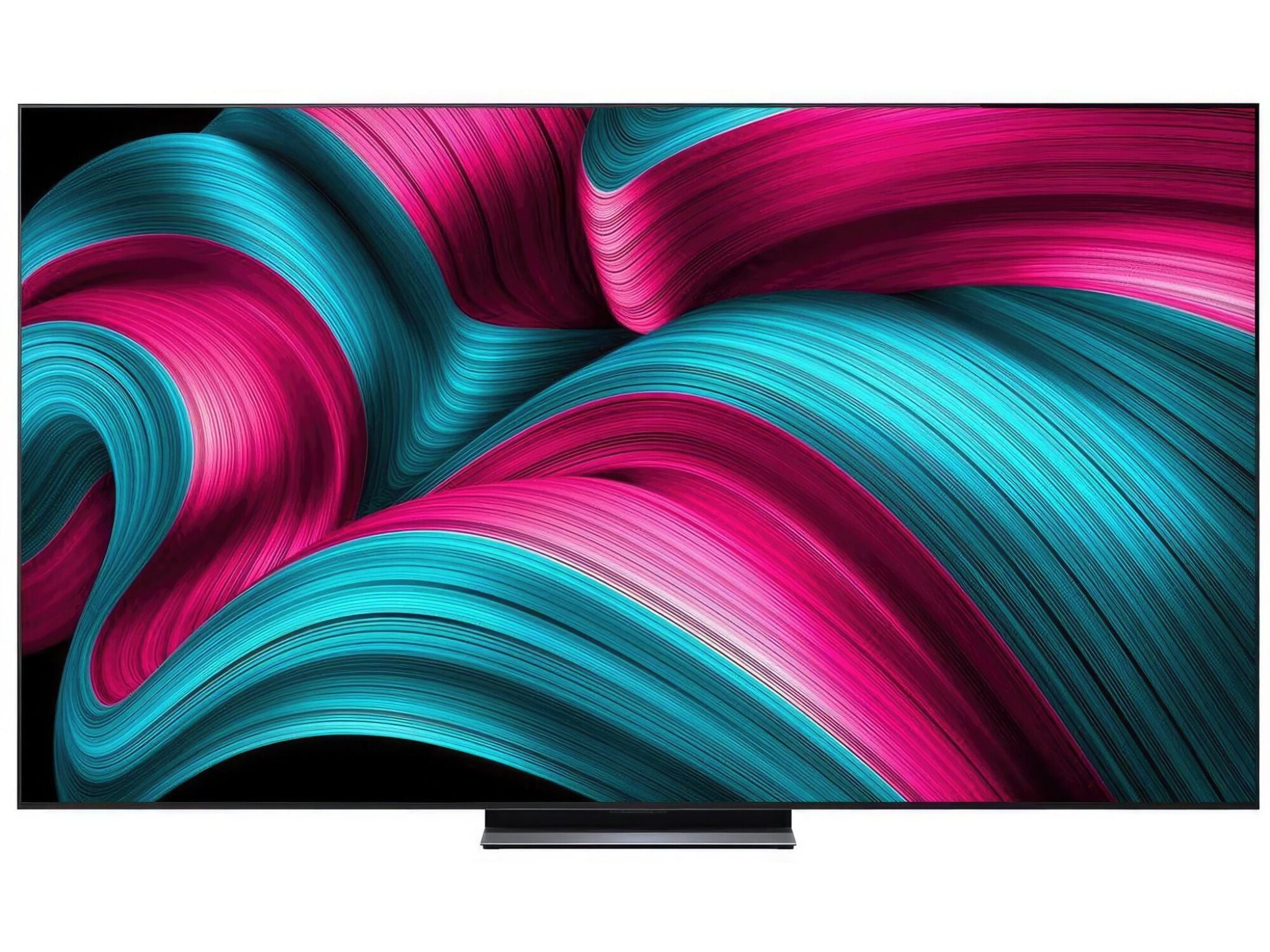 LG 83C51 83 cali OLED 4K Smart TV widok z przodu cienka ramka
