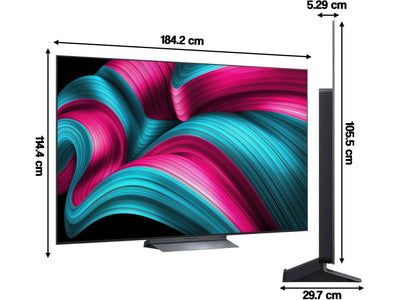 LG 83C51 83 cali wymiary szerokość wysokość głębokość