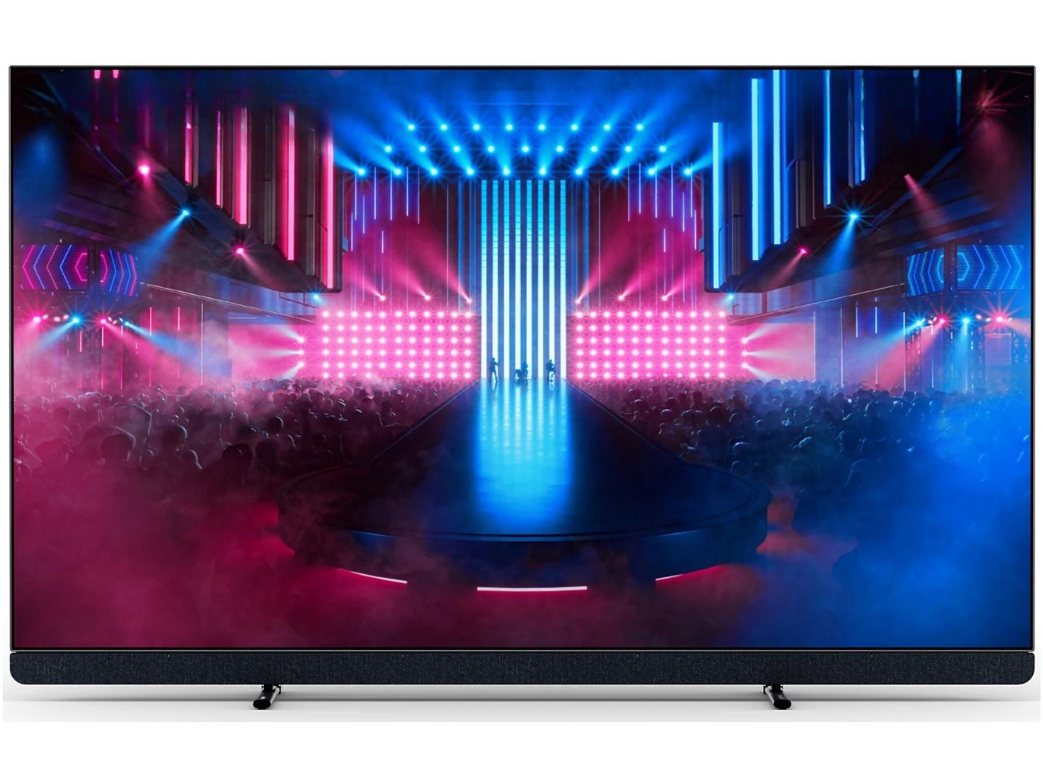 Philips 77OLED909 65 cali OLED 4K Smart TV widok z przodu Ambilight cienka ramka