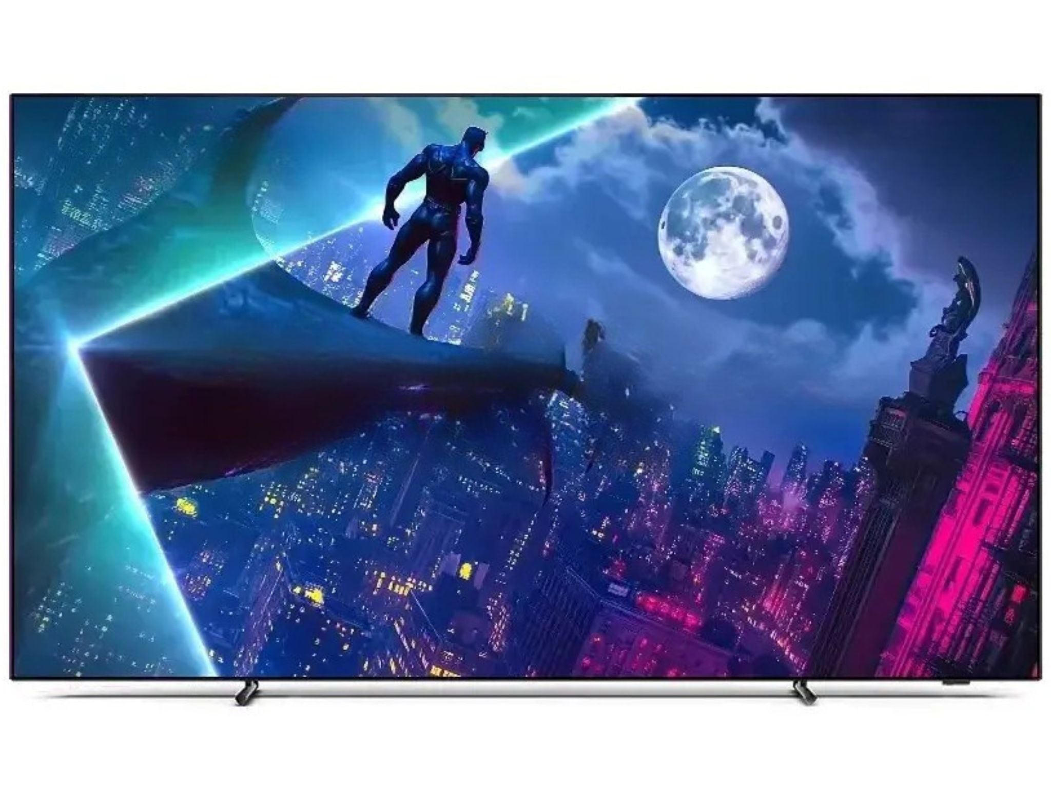 Philips 77OLED950 65 cali OLED 4K Smart TV widok z przodu Ambilight cienka ramka