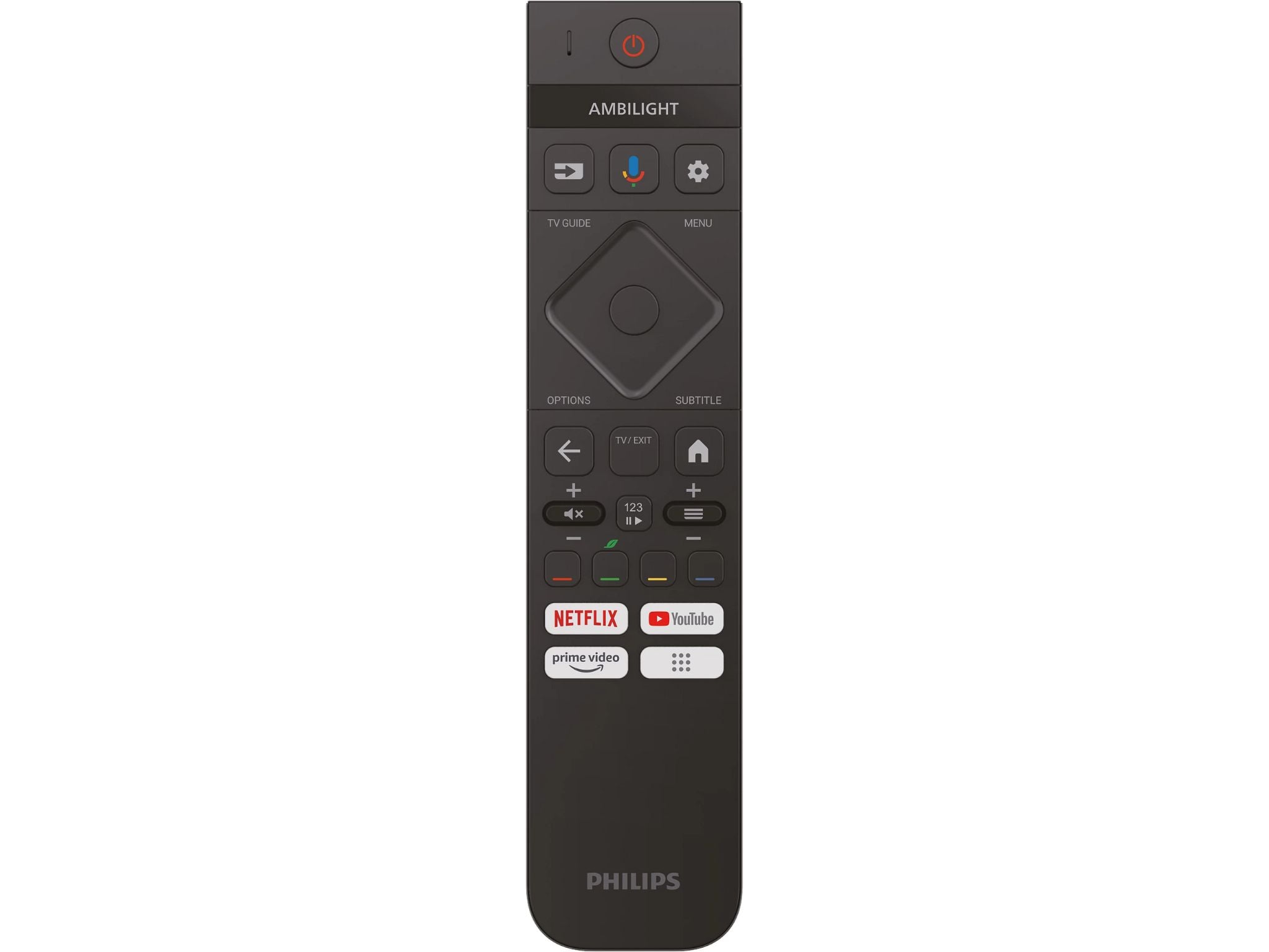 Pilot Philips 77OLED909 Smart TV premium sterowanie Google TV