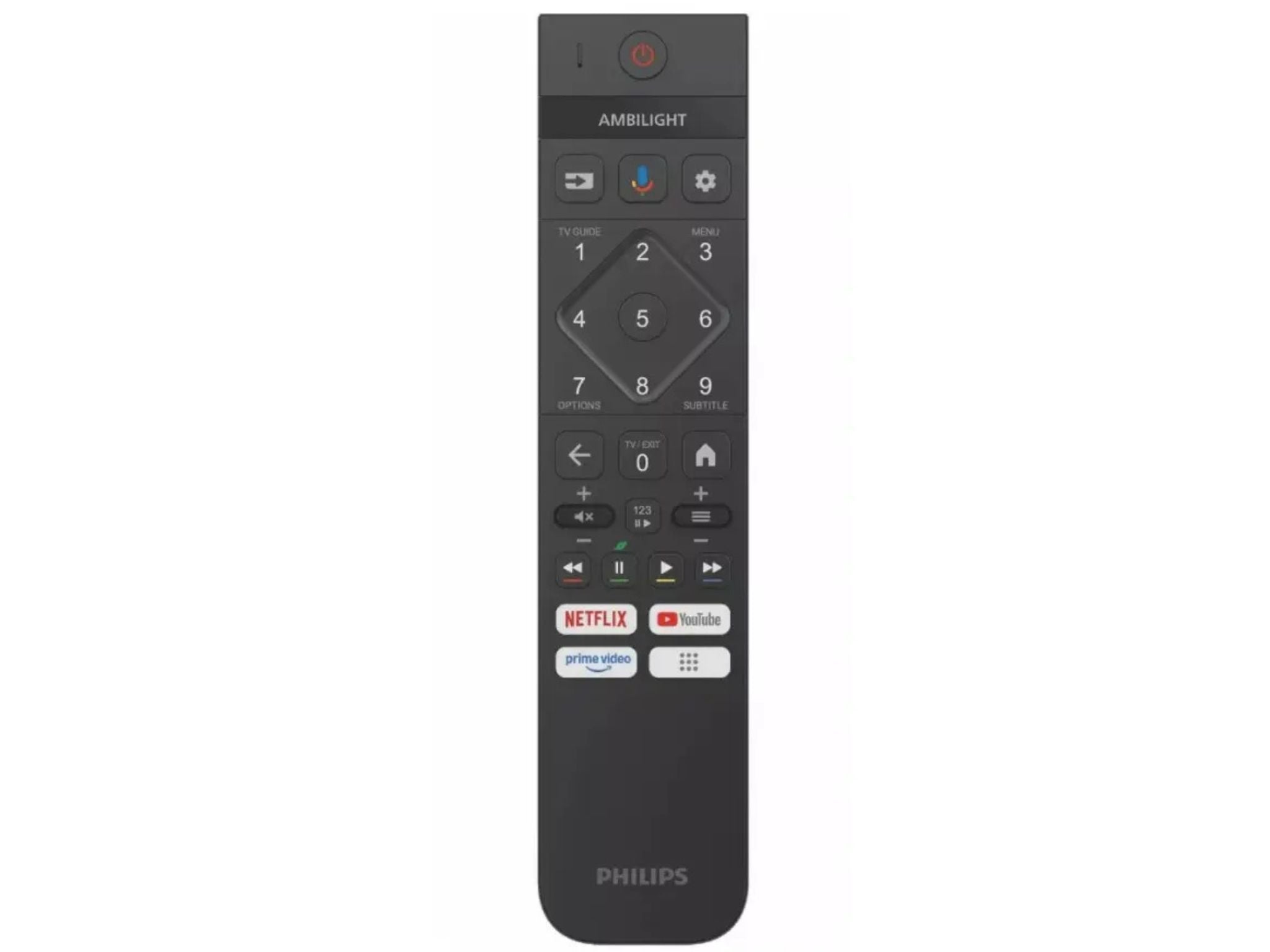 Pilot Philips 77OLED950 Smart TV premium sterowanie Google TV