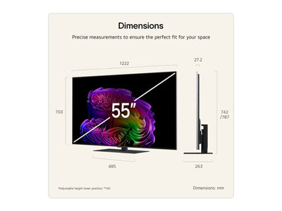 Telewizor LG 55G66LS 55" OLED 4K 165 HZ VRR WebOS Dolby Atmos Dolby Vision HDMI 2.1 - Kalibracja - Dostawa - Montaż - 600 727 726