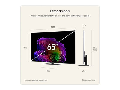 Telewizor LG 65G66LS 65" OLED 4K 165 HZ VRR WebOS Dolby Atmos Dolby Vision HDMI 2.1 - Kalibracja - Dostawa - Montaż - 600 727 726