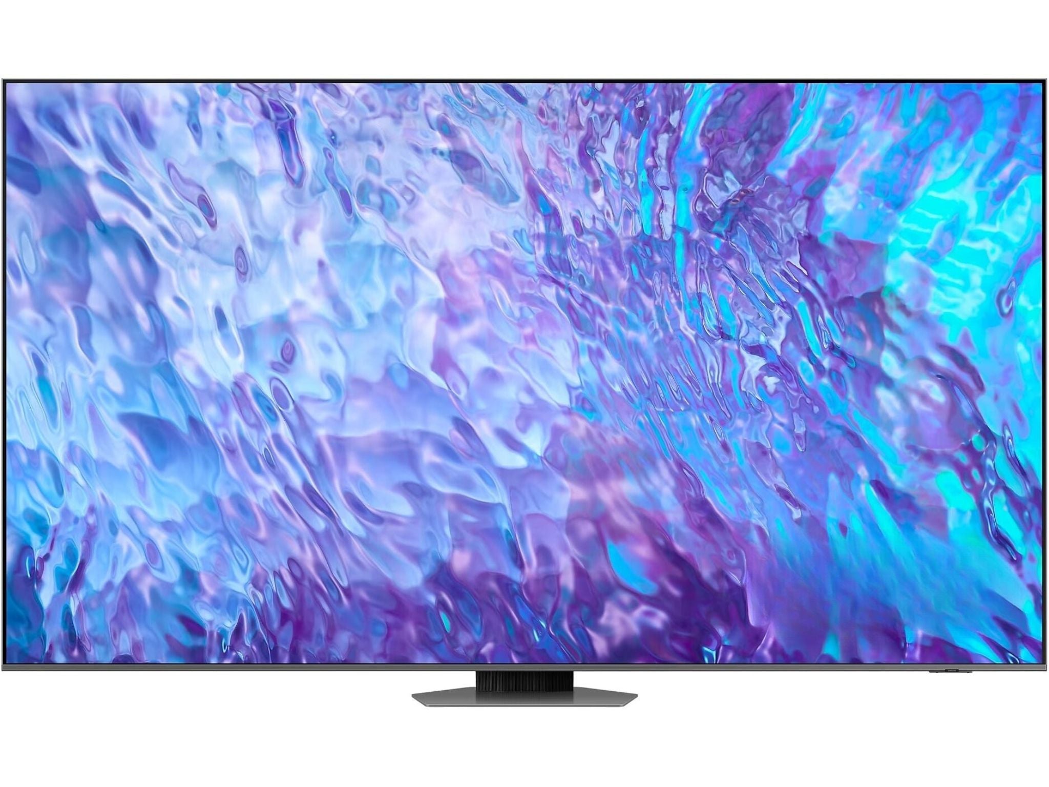 Samsung 98Q80C 98 cali QLED 4K Smart TV widok z przodu cienka ramka