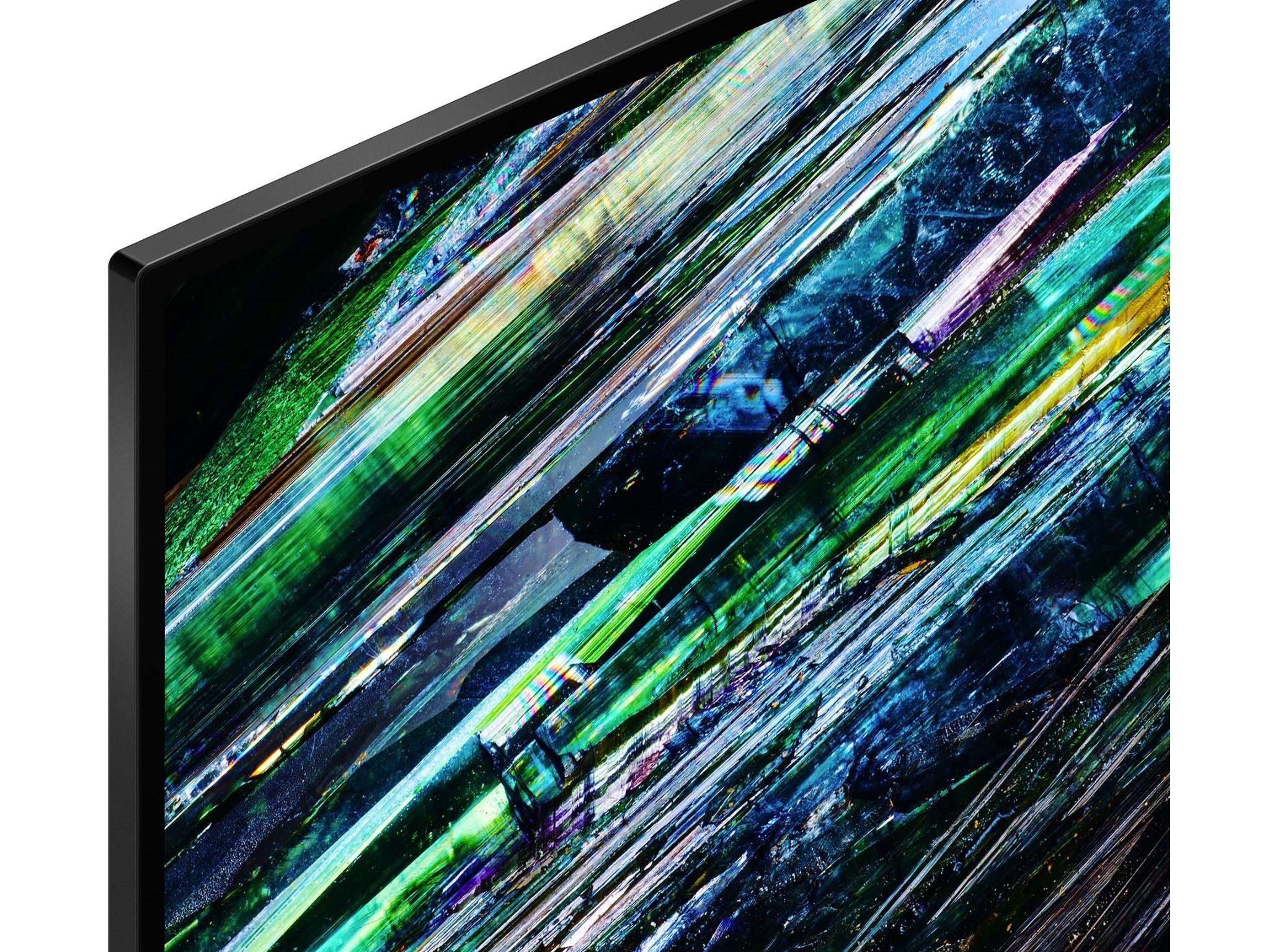 Sony XR-77A95L cienka ramka zbliżenie detali ekranu QD-OLED