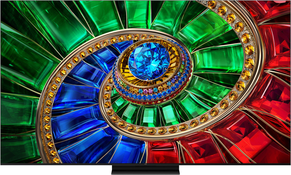 TCL 85RM7L 85 cali RGB-Mini LED 4K Smart TV widok z przodu