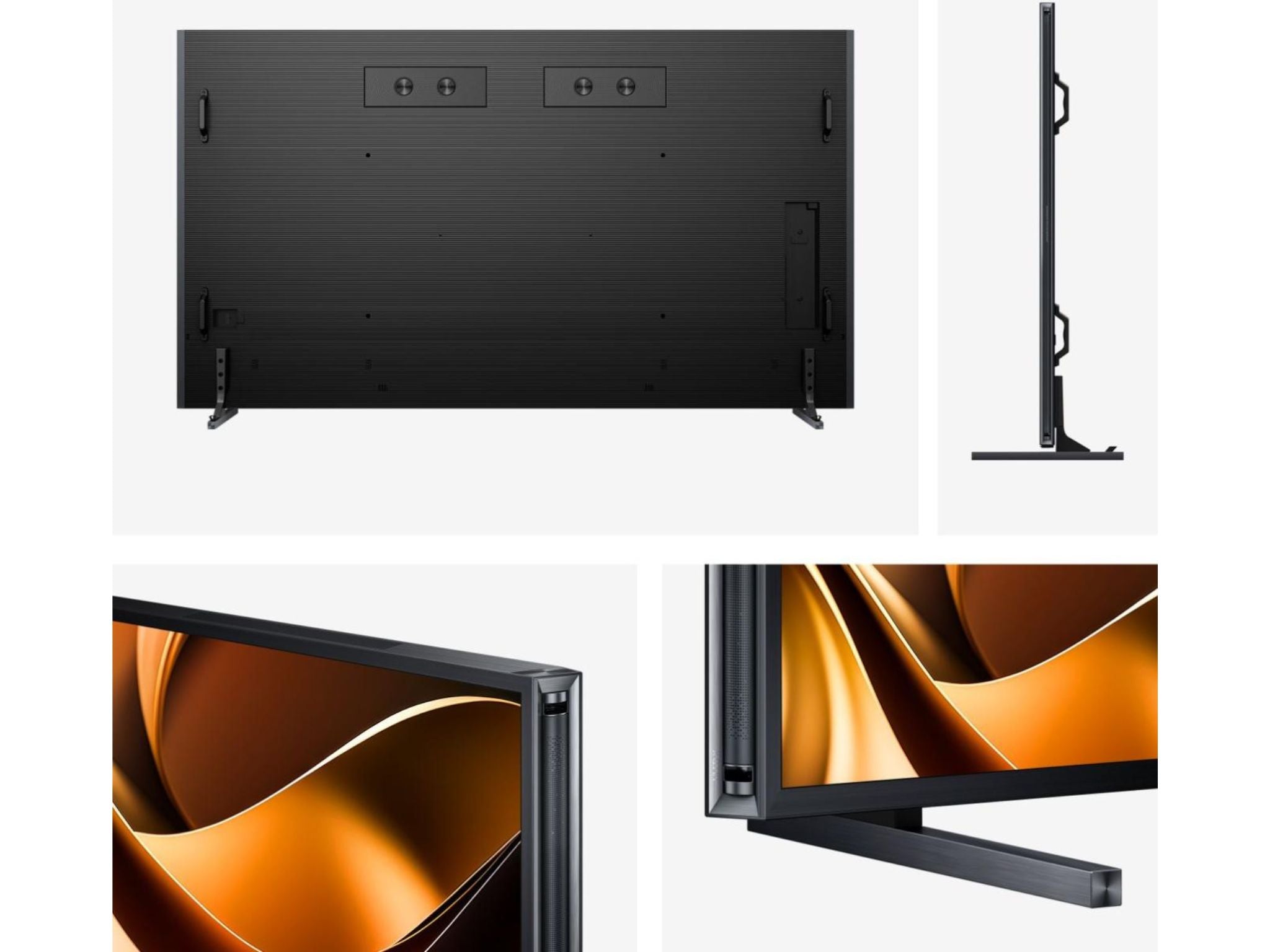 Telewizor Hisense 110UXNQ 110 cali 4K Smart TV – ogromny ekran Mini LED klasy premium, widok z tyłu ramka podstawa