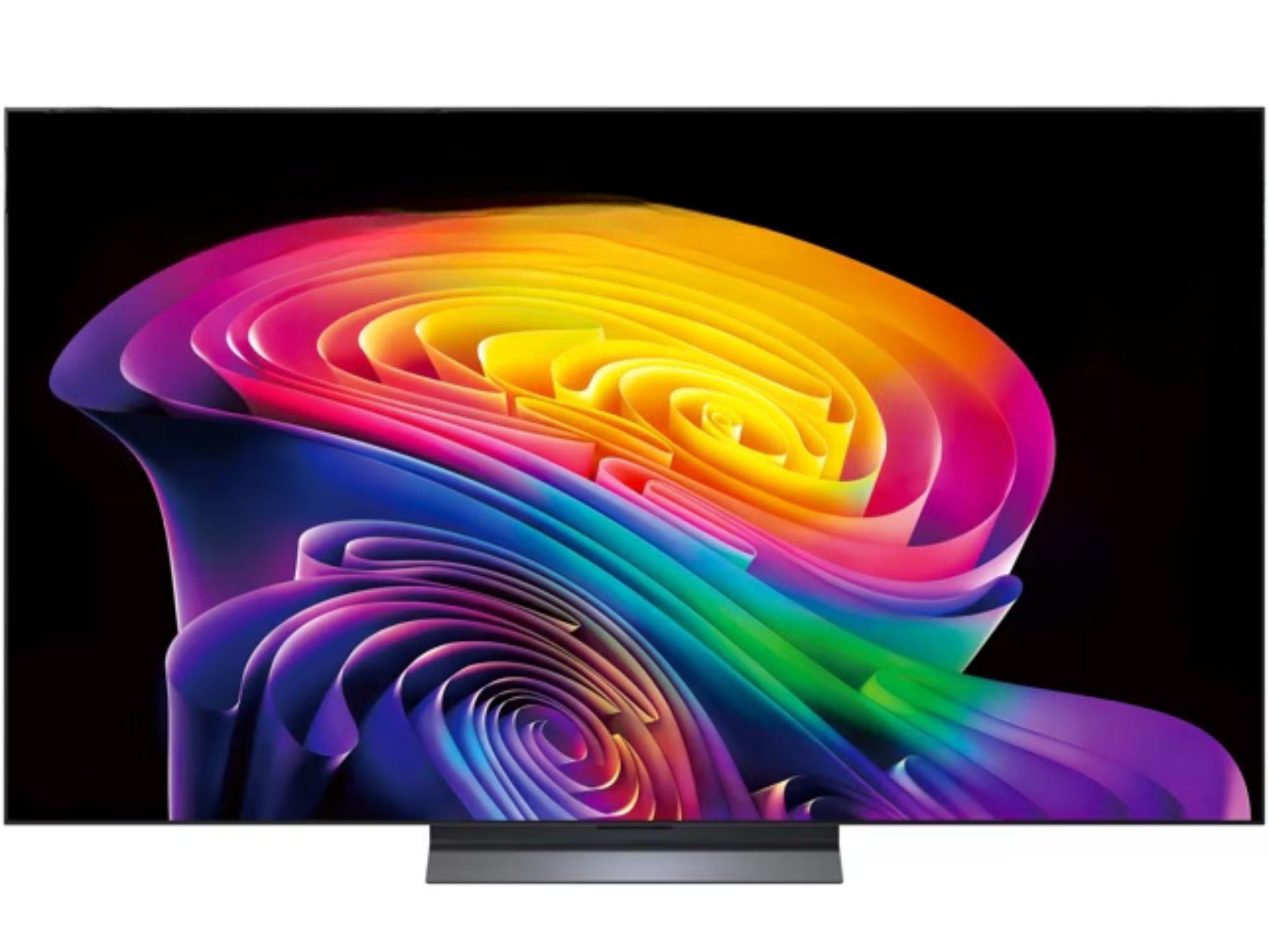 Telewizor LG OLED65C6 65 cali OLED 4K Smart TV – widok z przodu, ekran OLED evo