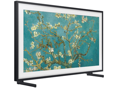 Telewizor Samsung QE32LS03C – widok pod kątem, design jak ramka obrazu podstawa