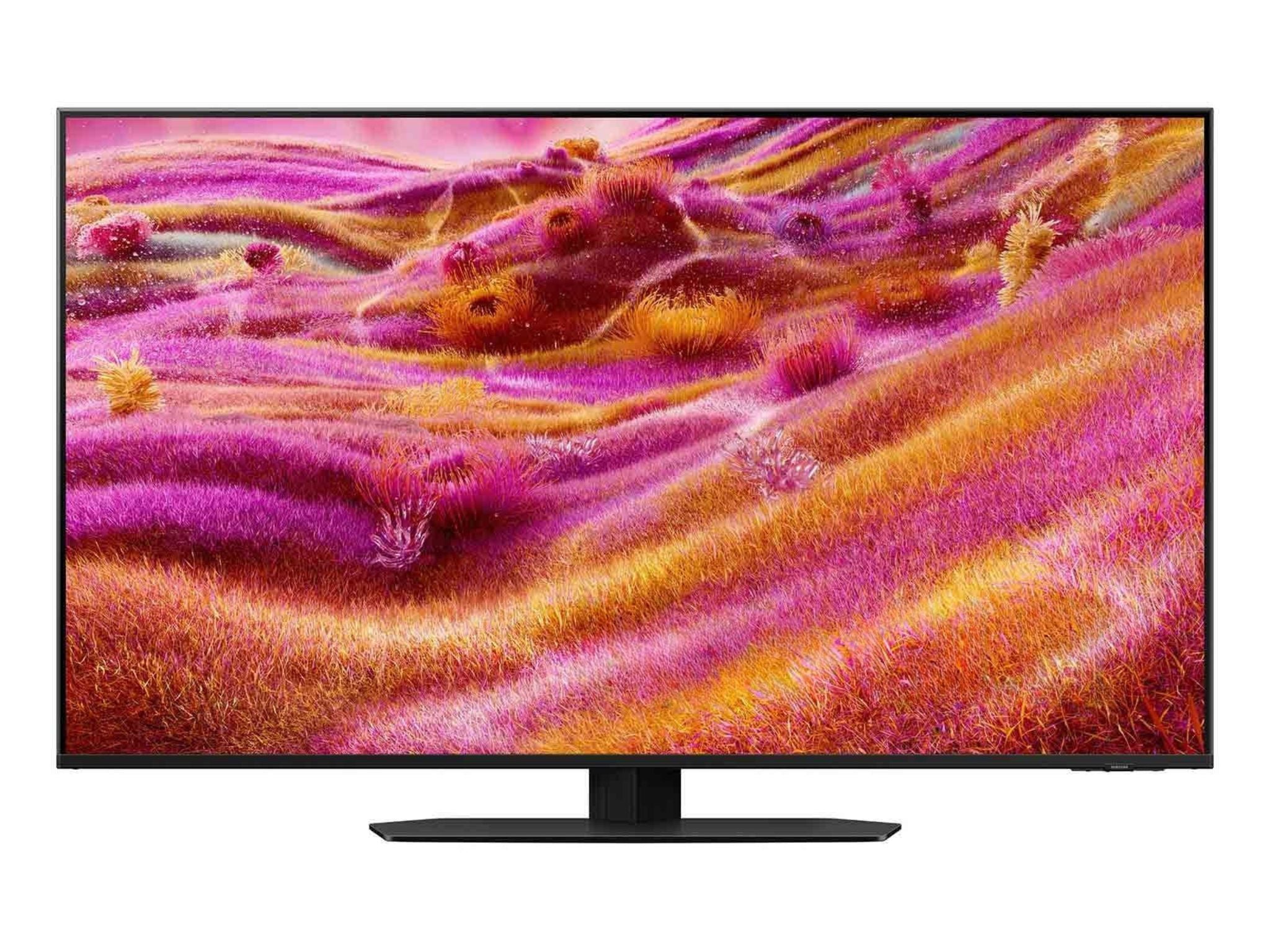 Telewizor Samsung QE98QN90F 98 cali 4K Smart TV – widok z przodu, ekran Mini LED