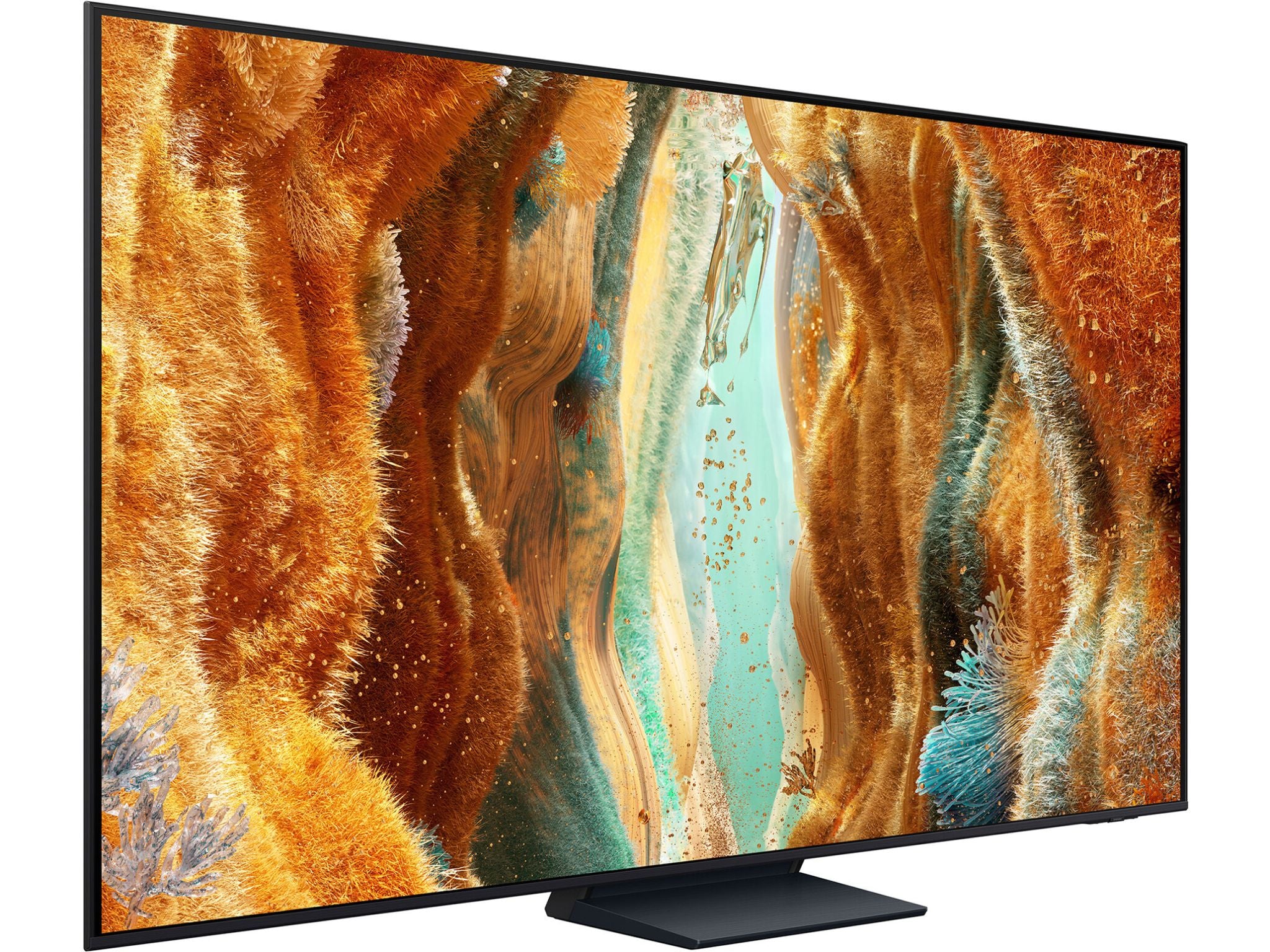 Telewizor Samsung QE85QN77F – widok pod kątem, technologia Mini LED i ekran 4K